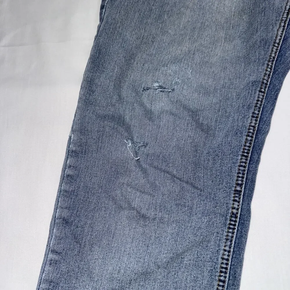 Nat Nast Jeans Mens 36x32 Blue Maverick Straight Dark Wash Faded Luxury Denim